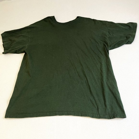 Quaker Steak Lube Shirt Mens XL Green Short Sleeve Muscle Car Cotton Pre-Shrunk - Picture 3 of 7